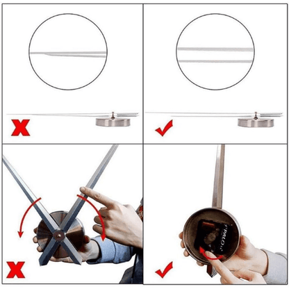 3DLargeFramelessWallClock_BlackMirrorSurfaceWallArt_3