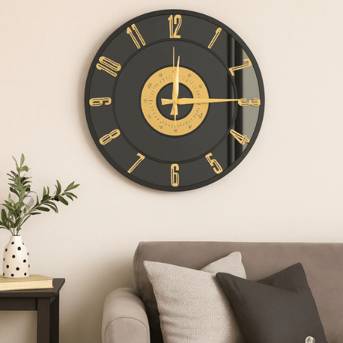Eclipse12_ModernSleekWallClockforHome_OfficeDecor