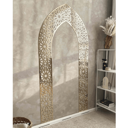  7567865937997 Islamic Mehrab Wall Art – Elegant Prayer Room & Namaz Area Decorative Piece 