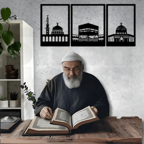 KalmaWoodenWallArt_3FrameIslamicCalligraphyDecorforHome