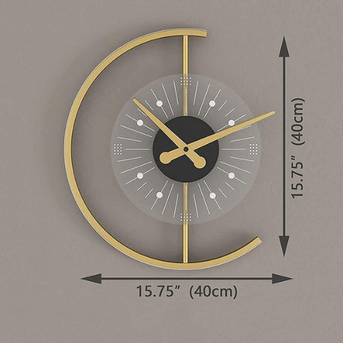  7569715396685 Modern LED Wall Lamp Clock – Silent, Simple & Creative Background Wall Decoration 