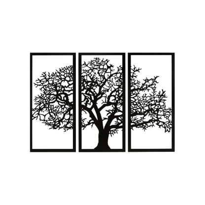 TreeofLifeEbony_3PanelWoodWallArtModernLivingRoomDecor